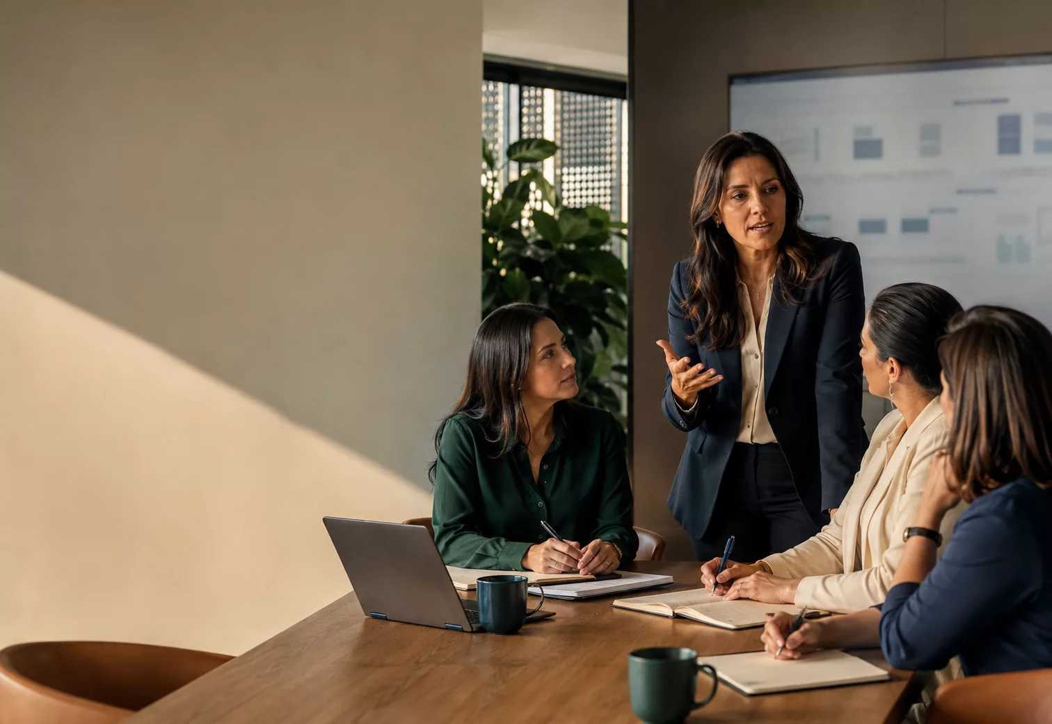 Equipo Prohumanos definiendo decisiones empresariales